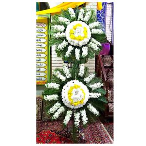 تاج گل مهربانی دو طبقه کد 003
